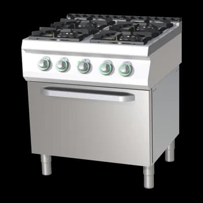 Mașină de gătit pe gaz cu cuptor electric cu convecție - SPT 780/11 GE