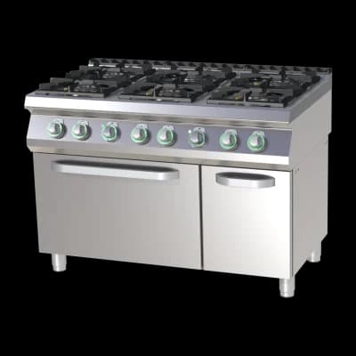 Mașină de gătit pe gaz cu cuptor electric static - SPT 7120/21 GE