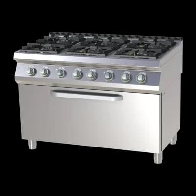 Mașină de gătit pe gaz cu cuptor electric static - SPT 7120/31 GE