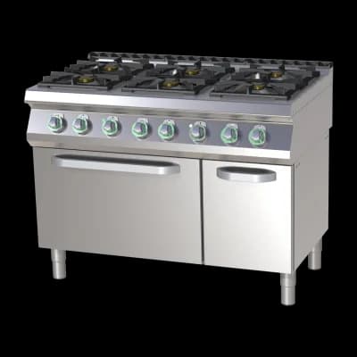 Mașină de gătit pe gaz cu cuptor electric static - SPST 7120/21 GE