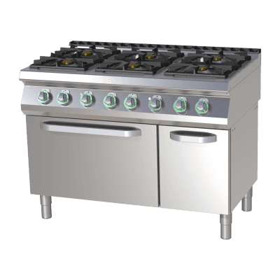 Mașină de gătit pe gaz cu cuptor electric static - SPST 7120/21 GE