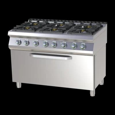 Mașină de gătit pe gaz cu cuptor electric static - SPST 7120/31 GE