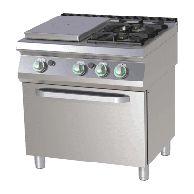 Mașină de gătit pe gaz cu plită solidă s troubou - STPST 780/21 G