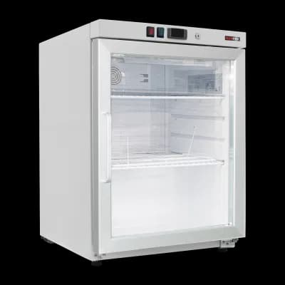Dulap frigorific 130 l, ușă sticlă, alb - DRR 200/G