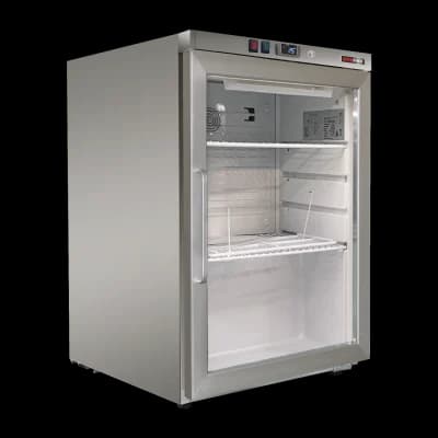 Dulap frigorific 130 l, ușă sticlă, inox - DRR 200 GS