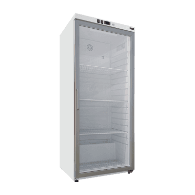Dulap frigorific 350 l, ușă sticlă, alb - DRR 400/G