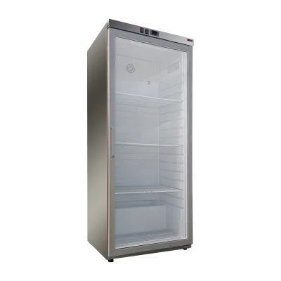 Dulap frigorific 350 l, ușă sticlă, inox - DRR 400 GS
