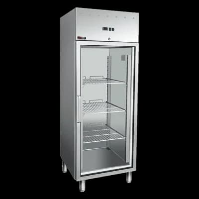 Dulap frigorific GN 700 l inox ușă sticlă - MN 700G