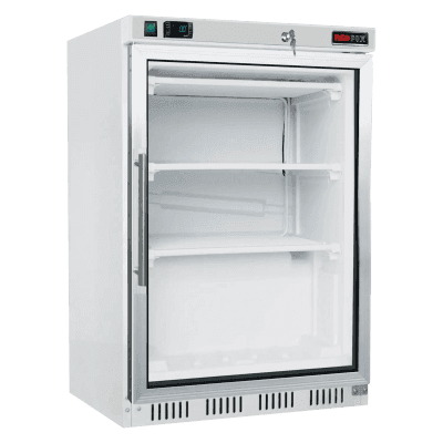 Dulap congelator 130 l ușă sticlă 3x raft, alb - HF 200/G