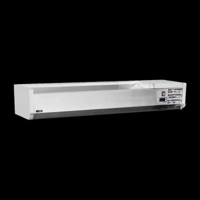 Vitrină frigorifică GN 1/4 - 140 cm fără dulap - VCH 4140