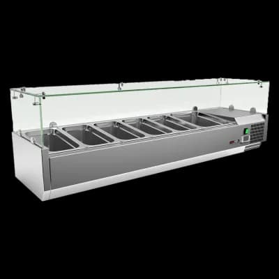 Vitrină frigorifică 1x GN 1/2 + 5x GN 1/3 - MCH 3150