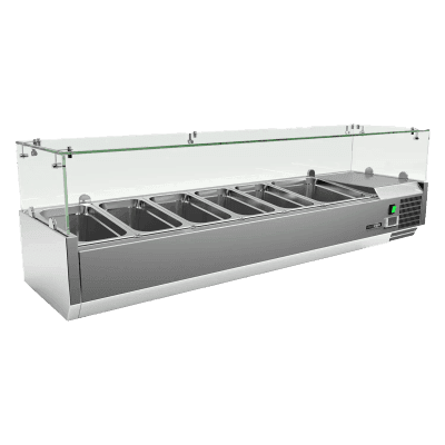 Vitrină frigorifică 1x GN 1/2 + 5x GN 1/3 - MCH 3150