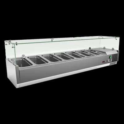 Vitrină frigorifică 7x GN 1/3 - MCH 3160