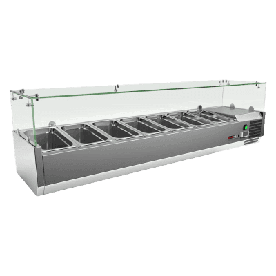 Vitrină frigorifică 7x GN 1/3 - MCH 3160