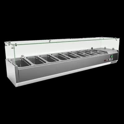 Vitrină frigorifică 8x GN 1/3 - MCH 3180