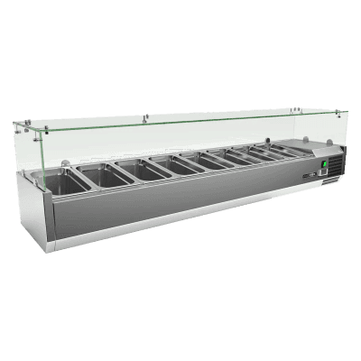 Vitrină frigorifică 8x GN 1/3 - MCH 3180