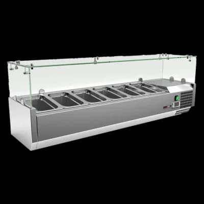 Vitrină frigorifică 6 x GN 1/4 - MCH 4140