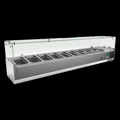 Vitrină frigorifică 8 x GN 1/4 - MCH 4180