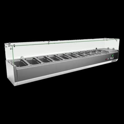 Vitrină frigorifică 10 x GN 1/4 - MCH 4200