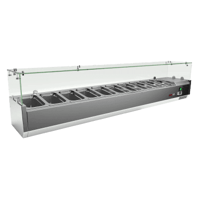 Vitrină frigorifică 10 x GN 1/4 - MCH 4200