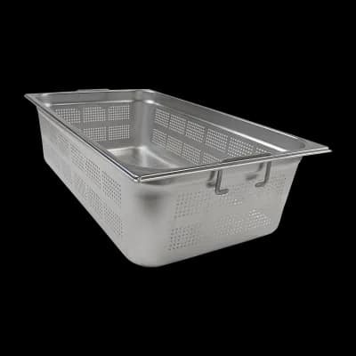 Container GN perforat GN 1/1 - 150 mânere inox - GND 1/1-150 U