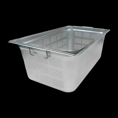 Container GN perforat GN 1/1 - 200 mânere inox - GND 1/1-200 U
