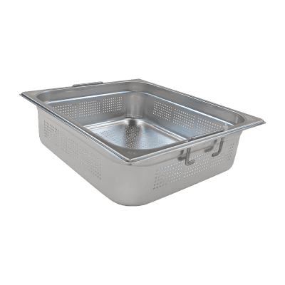 Container GN perforat GN 2/3 - 100 mânere inox - GND 2/3-100 U