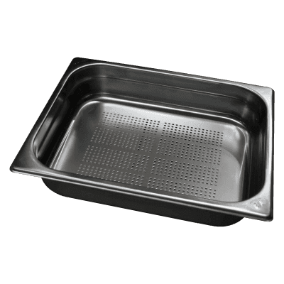 Container GN perforat GN 1/2 - 150 mânere inox - GND 1/2-150 U