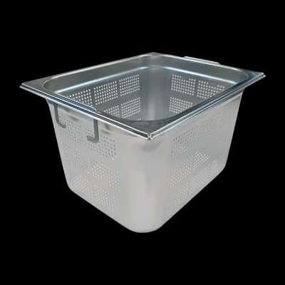 Container GN perforat GN 1/2 - 200 mânere inox - GND 1/2-200 U
