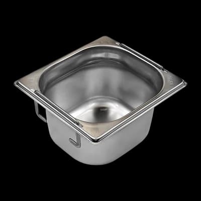 Container GN 1/6 - 100 cu mânere inox - GN 1/6-100 U