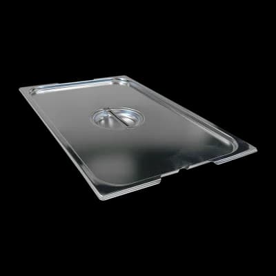 Capac GN 1/1 cu crestătură pentru lingură cu mânere inox - VGN 1/1 NU