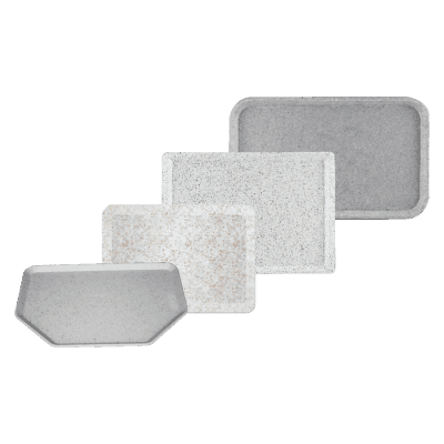 Tavă hexagonală 50x35 poliester sare/piper - RF - Podnos hexagonal 50x35