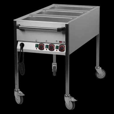 Bain-marie electric GN 3-1/1 comenzi pe latura scurtă - VLPK 3120