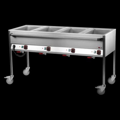 Bain-marie electric GN 4-1/1 comenzi pe latura lungă - VLPD 4120