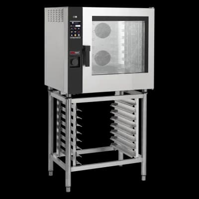 Cuptor combi cu convecție și abur electric 7x GN 1/1, 12,6 kW, abur direct, touch screen, curățare automată, ușă dreapta - MPD 0711 X ERAM