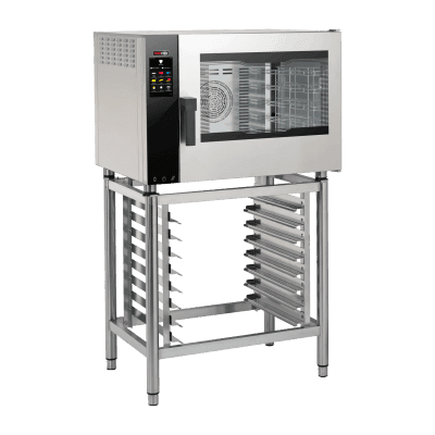 Cuptor cu convecție electric abur direct ecran tactil color curățare automată ușă cu balamale dreapta 5x GN 1/1 - MPDN 0511 ERAM