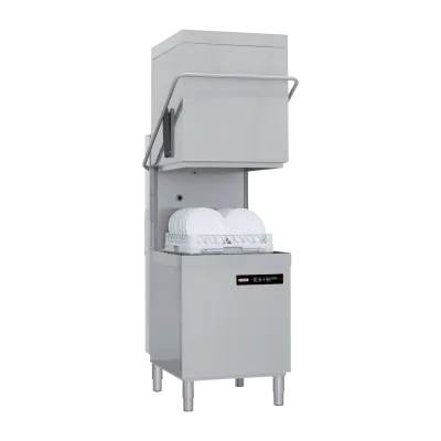 Mașină de spălat vase tip hotă perete simplu cu pompă de scurgere 50x50 - 400 V - QQI 102 P