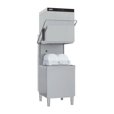 Mașină de spălat vase tip hotă perete simplu comenzi pe PARTEA DE SUS 50x50 - 400 V - QQI 102/TOP