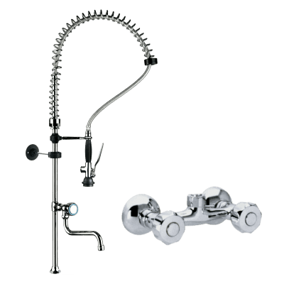 Duș cu robinet și cioc de perete - DOC 4+