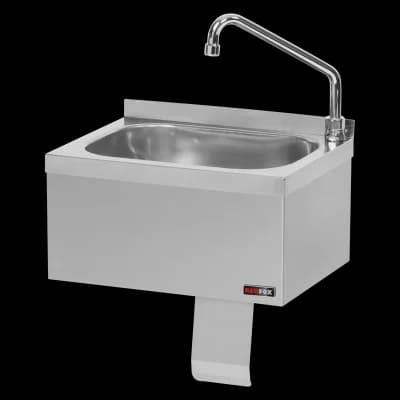 Chiuvetă inox acționare cu genunchiul - UM 43 + KOB 3