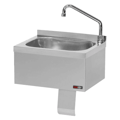 Chiuvetă inox acționare cu genunchiul - UM 43 + KOB 3