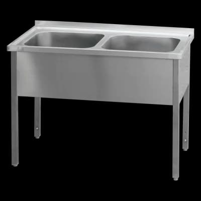 Masă de spălat 120x70x90 - 2x chiuvetă 50x50x30 - MSD 7012