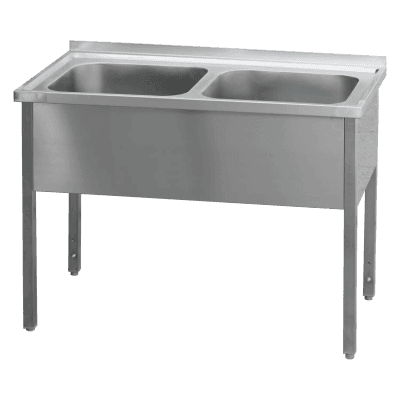 Masă de spălat 120x70x90 - 2x chiuvetă 50x50x30 - MSD 7012