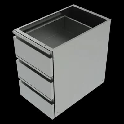 Modul sertare pentru masă de lucru - 3x sertar - ZB