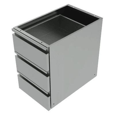 Modul sertare pentru masă de lucru - 3x sertar - ZB