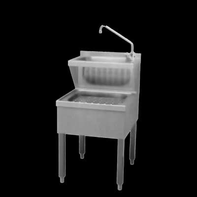 Chiuvetă curățenie cu robinet și picioare 60 cm - VKN 60 B