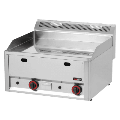 Plită gaz cromată netedă 65x48 fără dulap - FTHC 60 GL