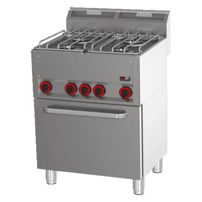 Mașină de gătit combinată cu cuptor electric cu convecție GN 1/1 - 4x arzător - SPT 60 GL