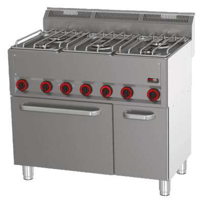 Mașină de gătit combinată cu cuptor electric cu convecție GN 1/1 - 5x arzător - SPT 90/5 GL