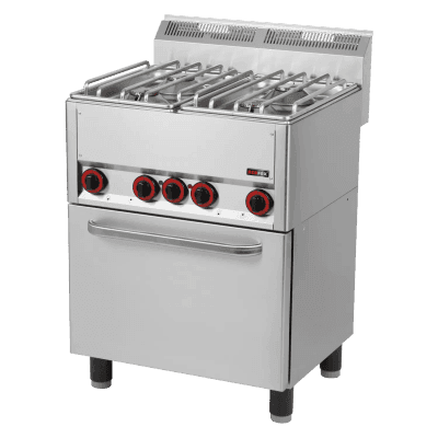 Mașină de gătit combinată cu cuptor electric cu convecție GN 1/1 - 4x arzător - SPT 60 GLS